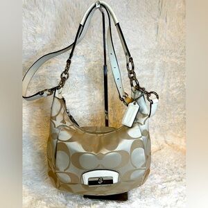 COPY - Coach Kristin Signature Cream Convertible Bag Shoulder Bag/ Crossbody